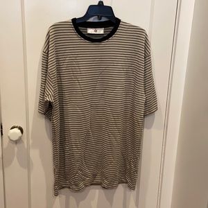 Chiamare Striped heavy weight short sleeve shirt